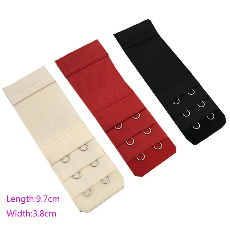 1PC Bra Extender for Women'S 2 Hook Elastic Bra Extension Strap Hook Clip Expander Adjustable Belt Buckle Intimates